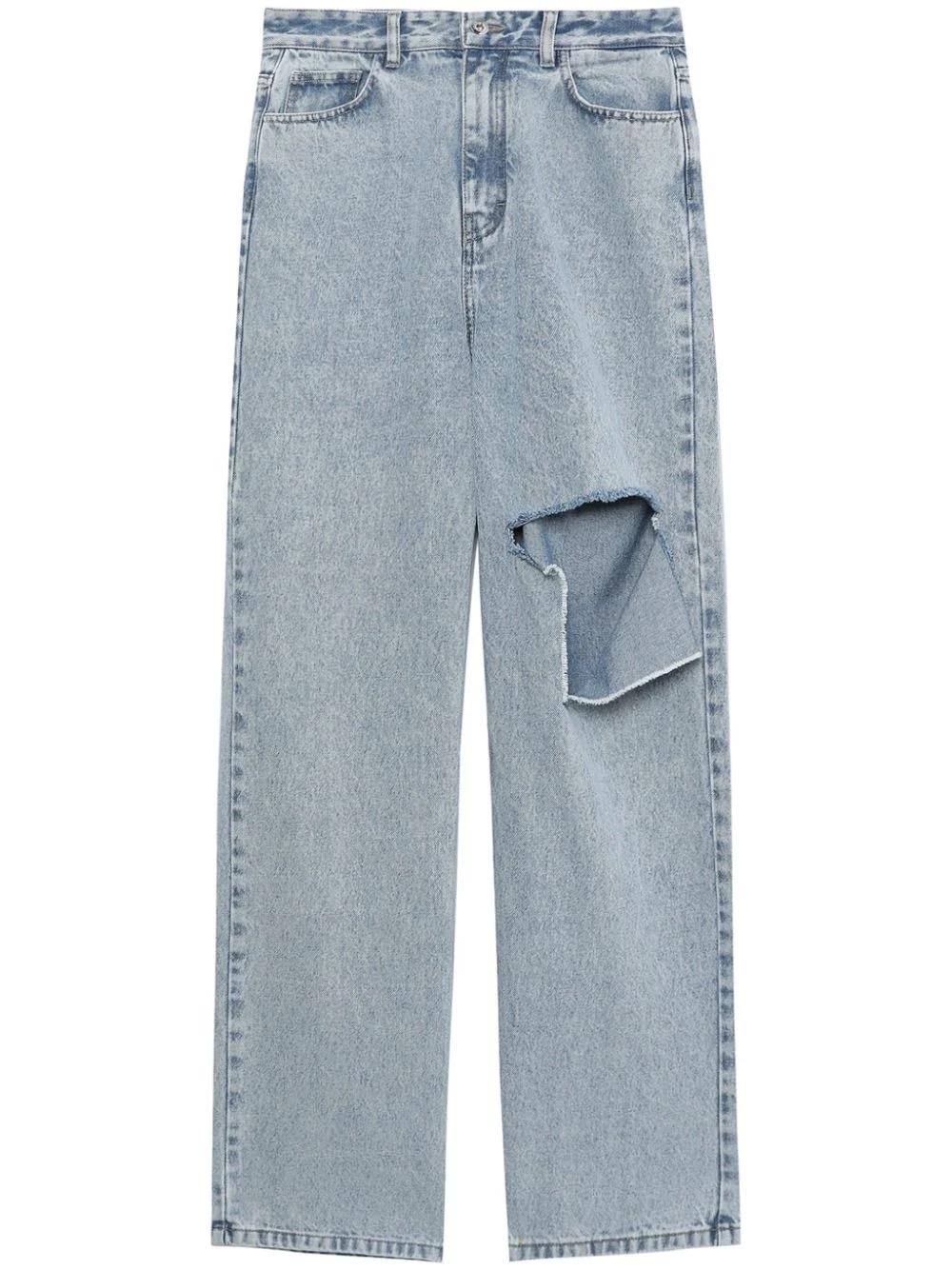 ripped flared jeans - 1