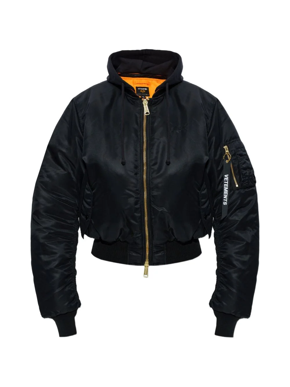 hooded bomber jacket - 1