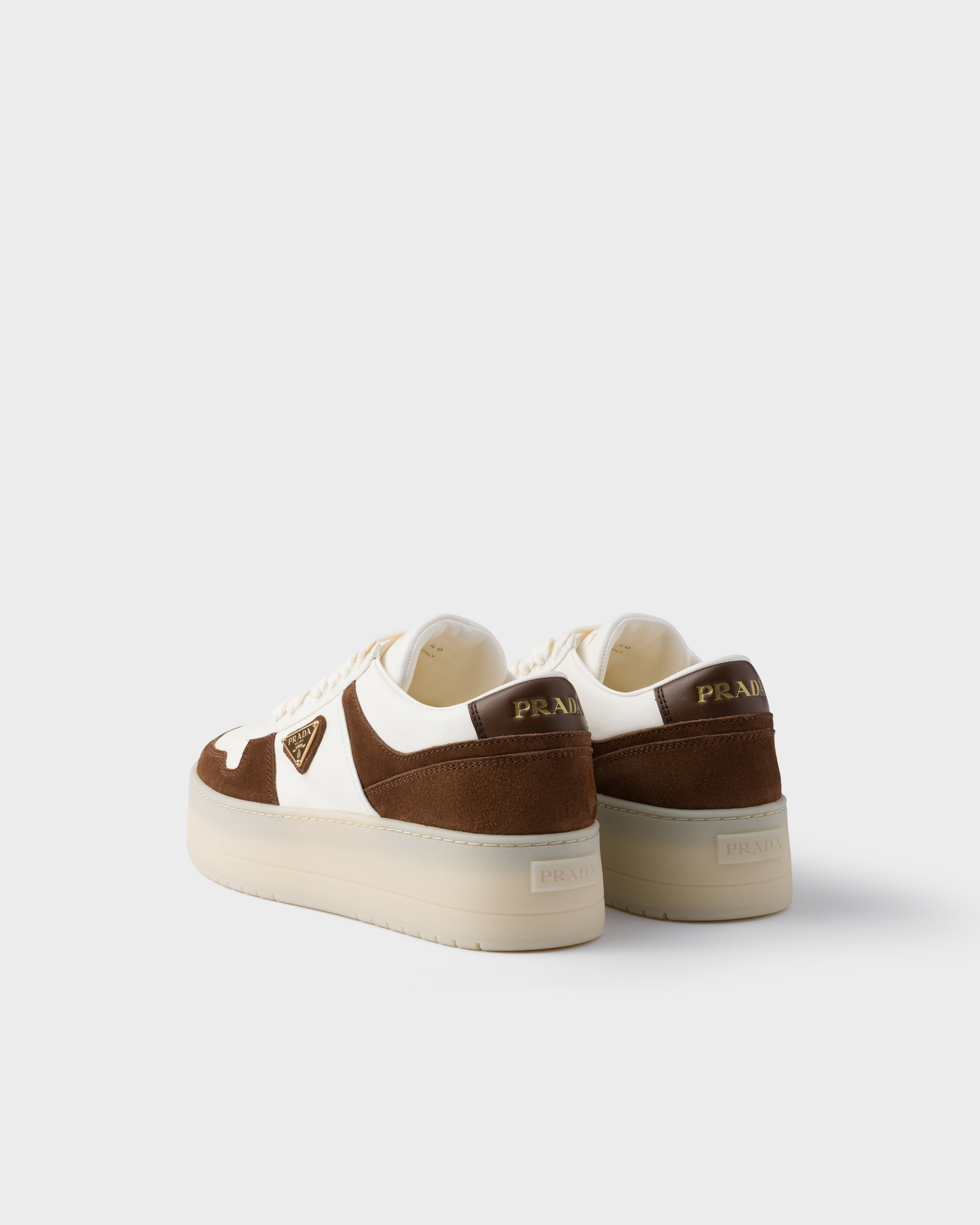 Downtown Bold nappa leather and suede sneakers - 4