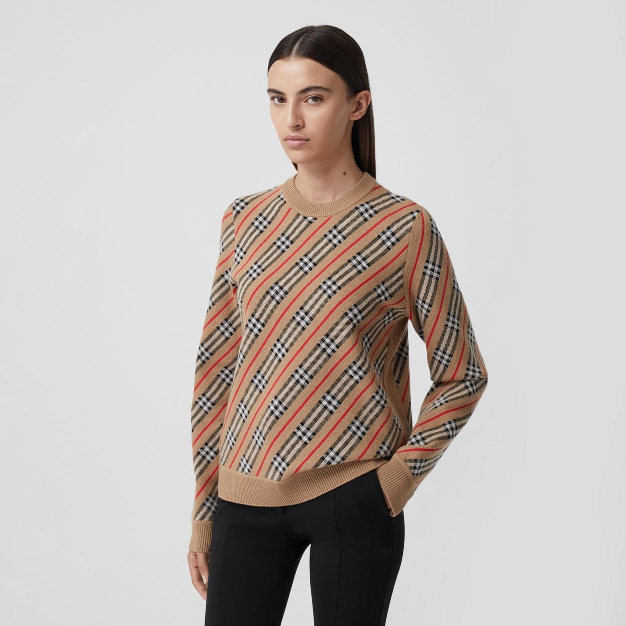 Stripe Merino Wool Blend Sweater - 5