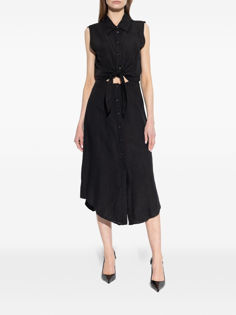 button-tie dress 3