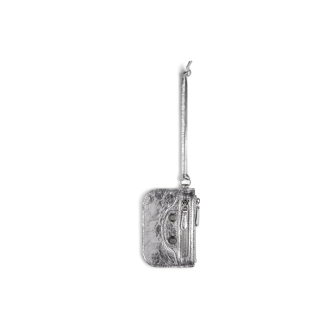 Women's Le Cagole Coin Purse Metallized in Silver - 1
