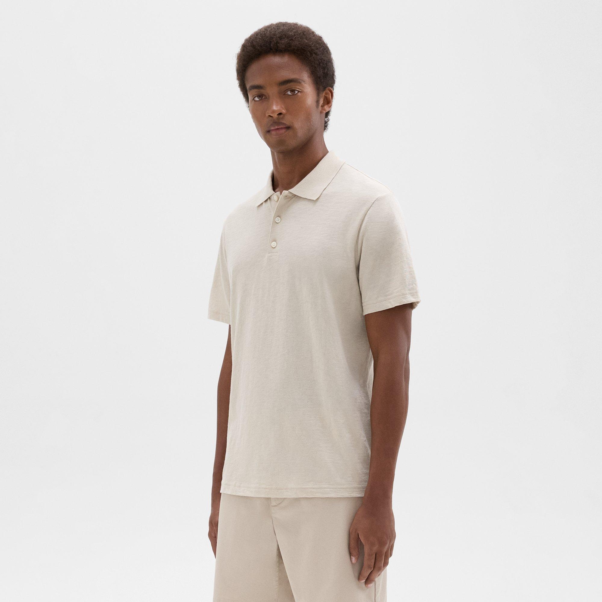 Bron Polo Shirt in Cosmos Slub Cotton - 3