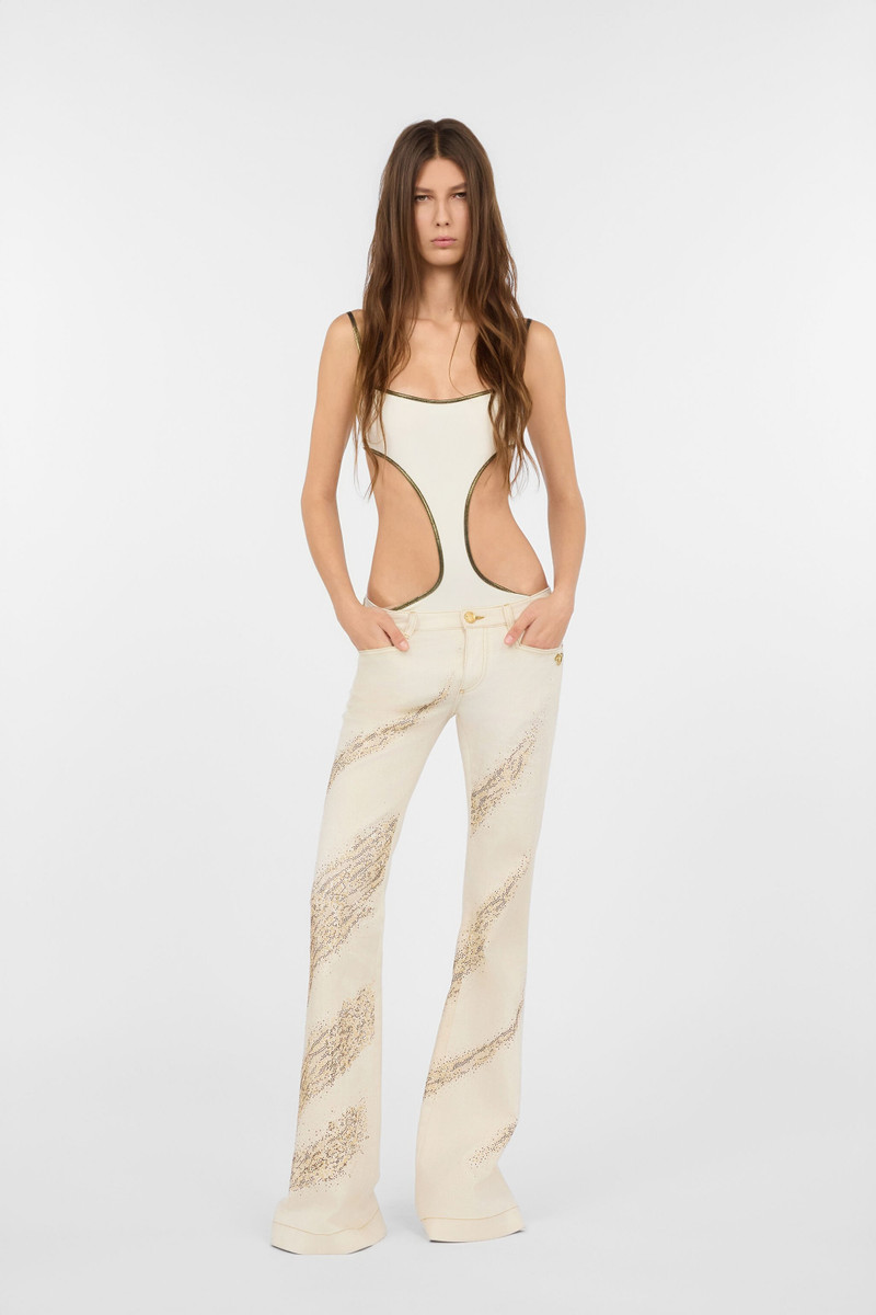 Roberto Cavalli Brown One-piece Swimsuit with Cut-out outlook
