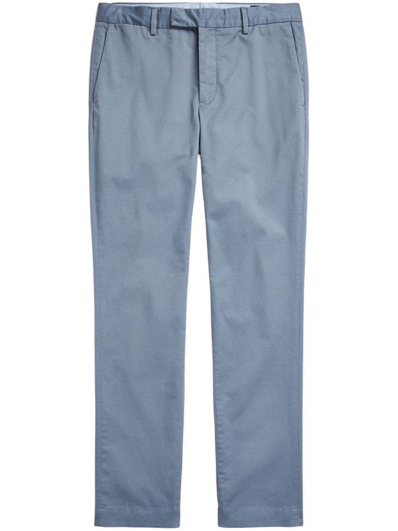 logo-tag twill straight-leg trousers 1