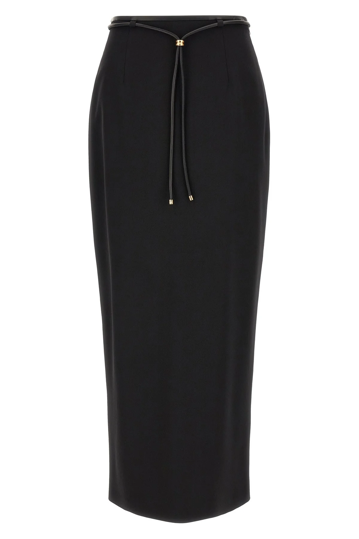 Skirt With Drawstring Belt - 1