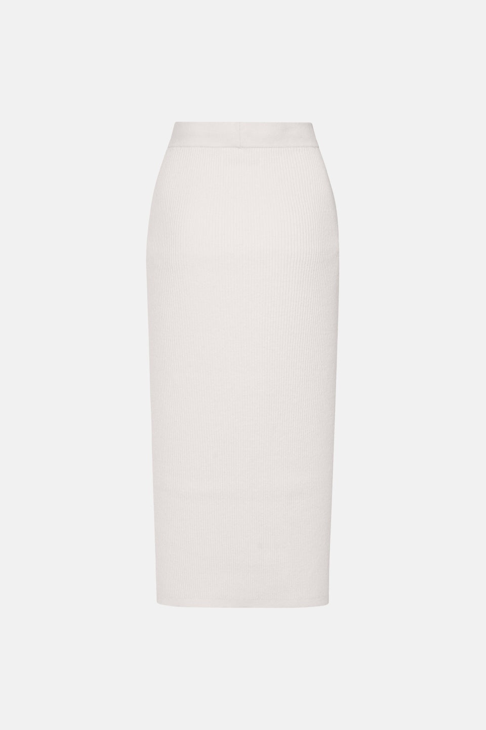 WOOL BLEND KNITTED MIDI SKIRT - 2