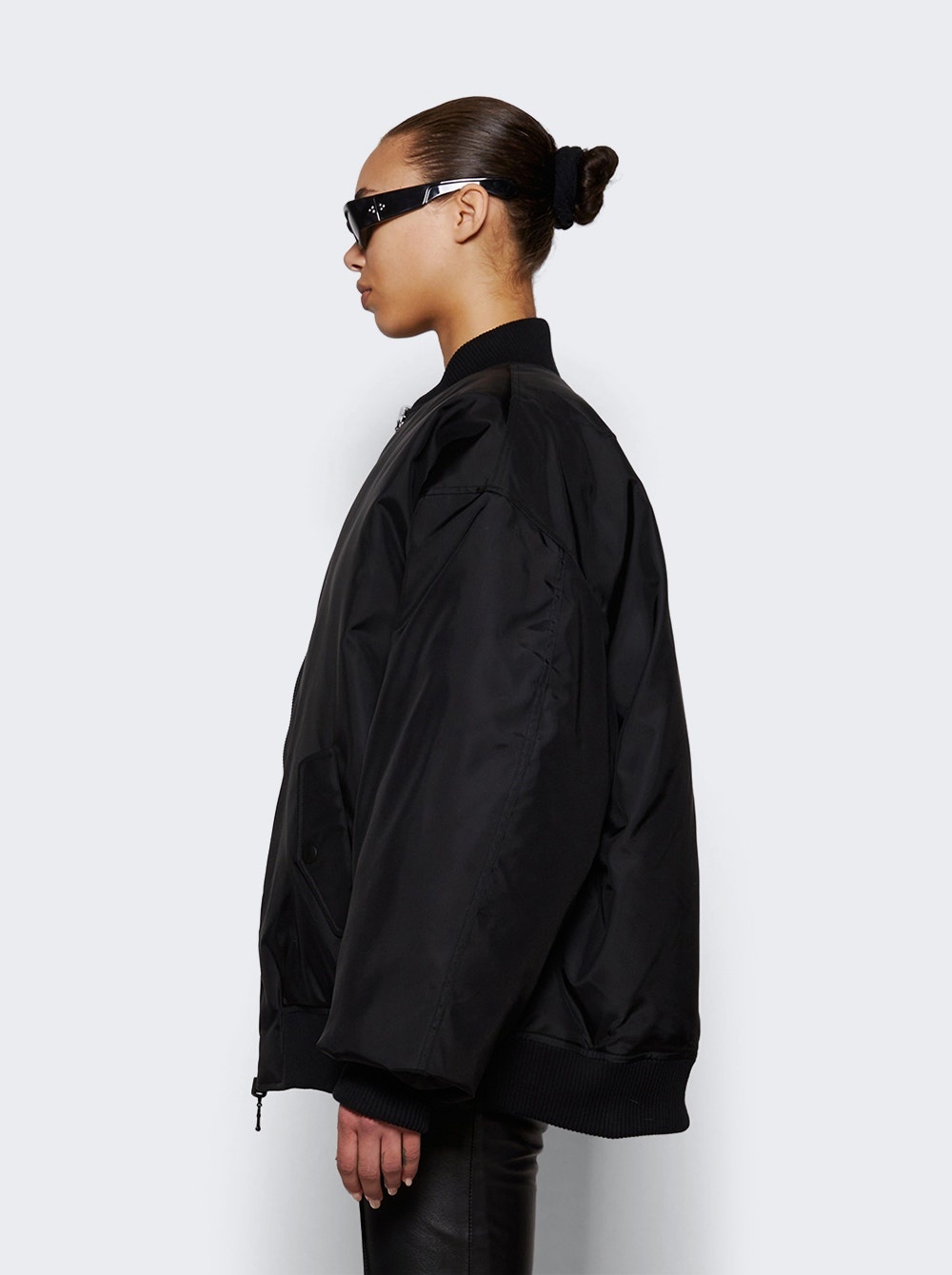 Reversible Bomber Jacket Black - 4
