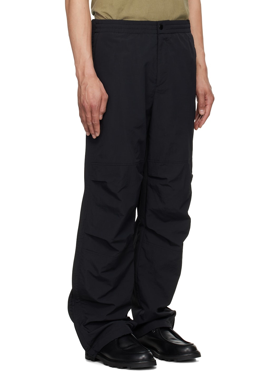 Black String Detail Trousers - 2