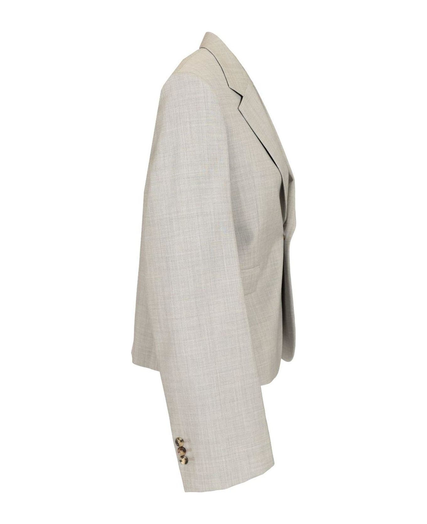 Single-breasted Tailored Blazer - 3