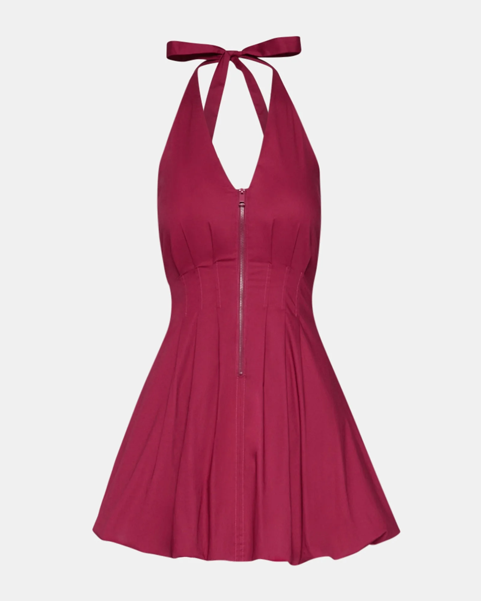 DIANNA DRESS DARK RED - 1