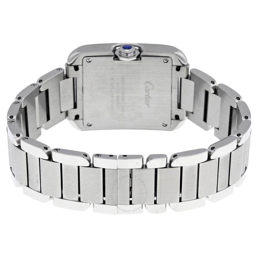 Pre-owned Cartier Tank Anglaise Silver Dial Ladies Watch W5310044 - 3