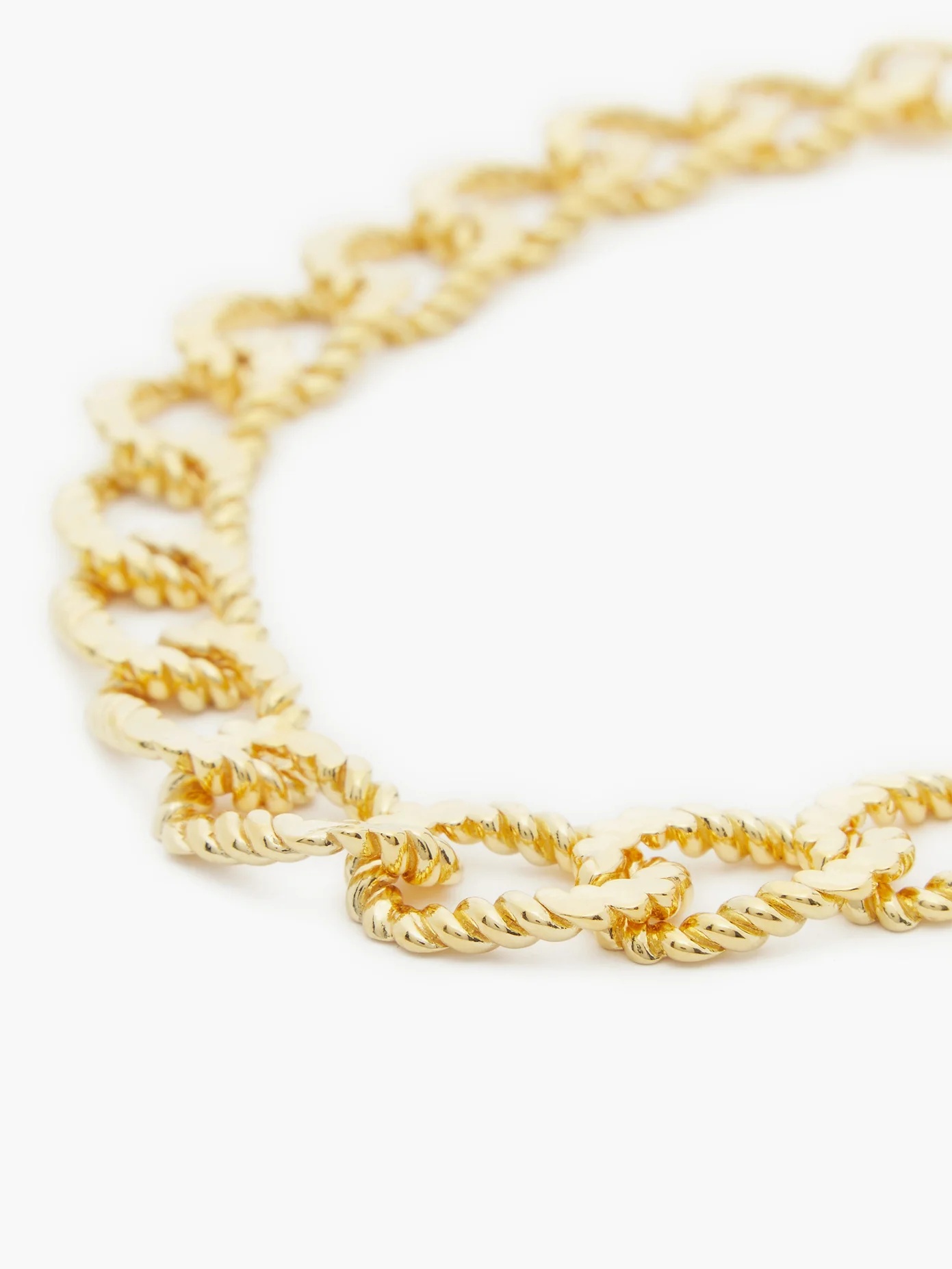 18kt gold-vermeil rope-chain necklace - 3