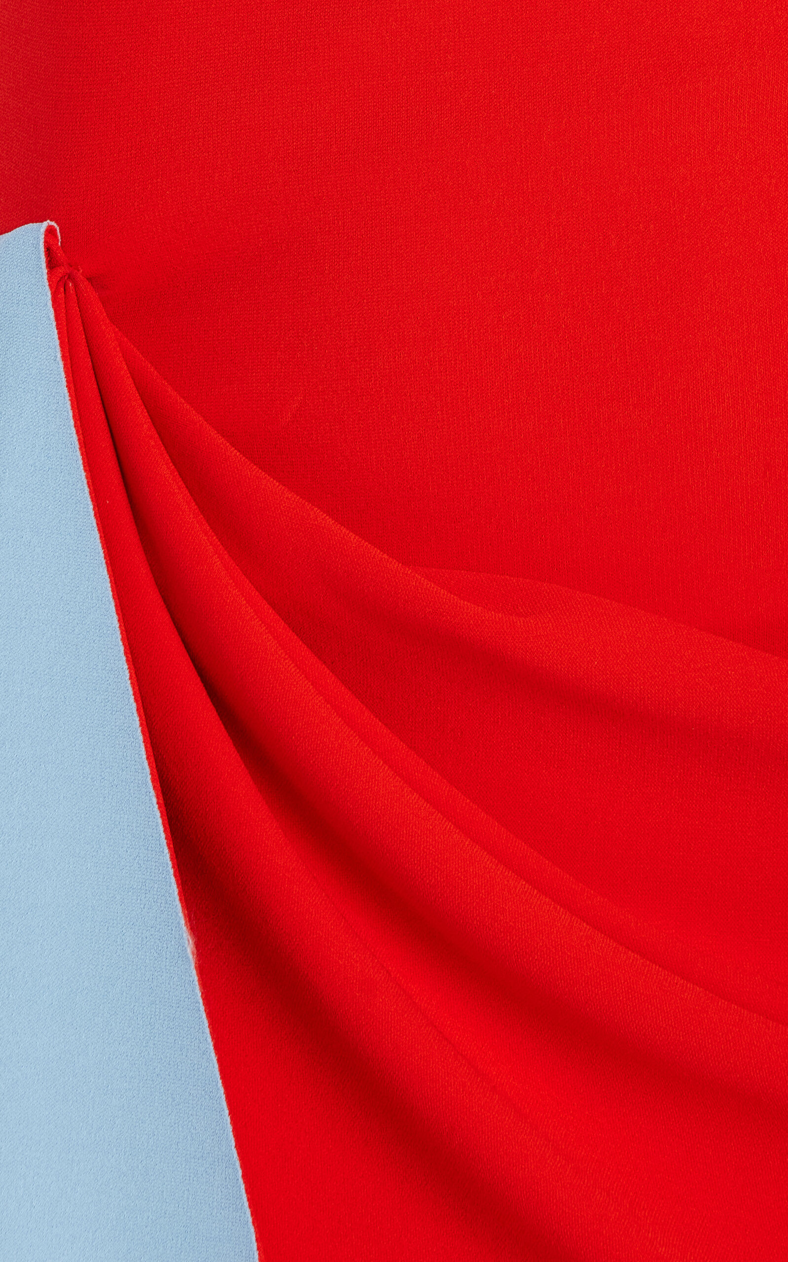 Asymmetric Jersey Gown red - 4