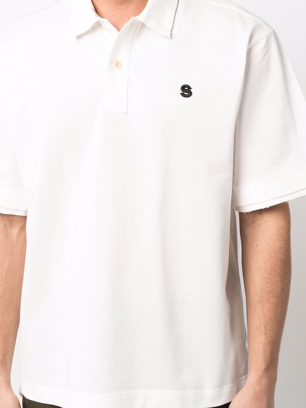 logo-embroidered polo shirt - 5