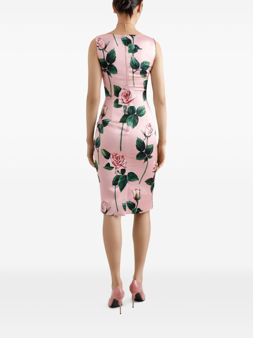floral-print midi dress - 3