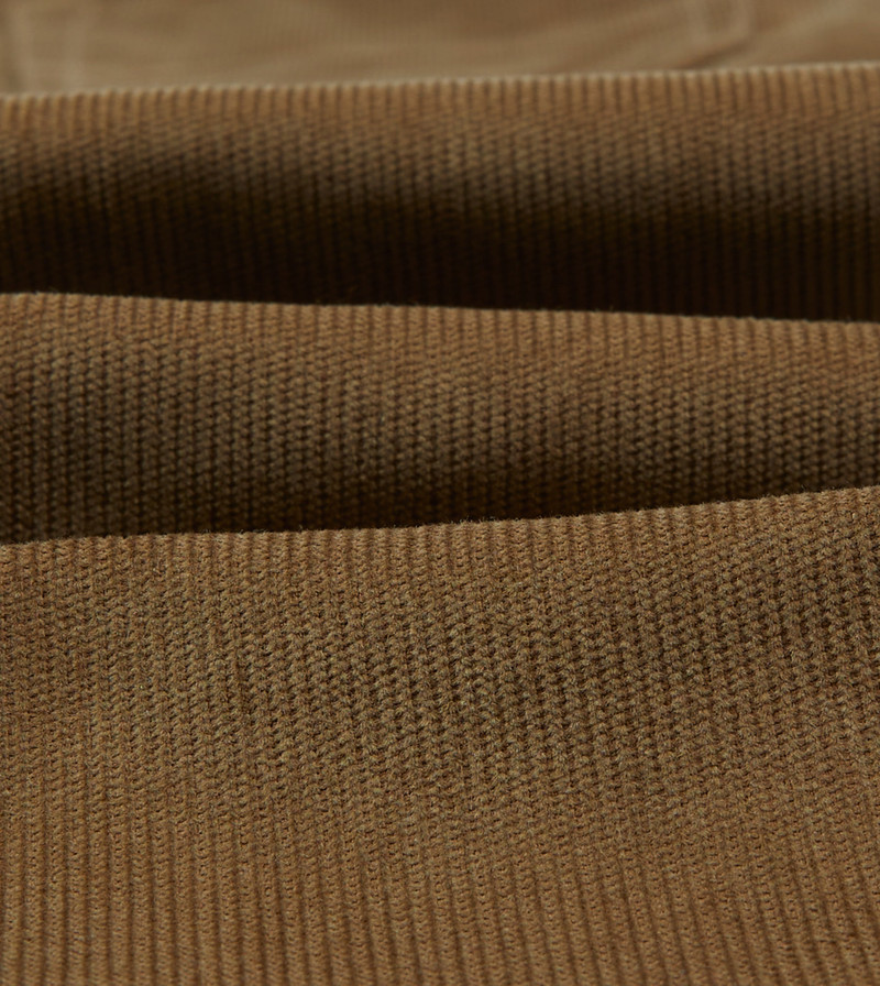 Tan Japanese Selvedge Needlecord Five-Pocket Trousers 3
