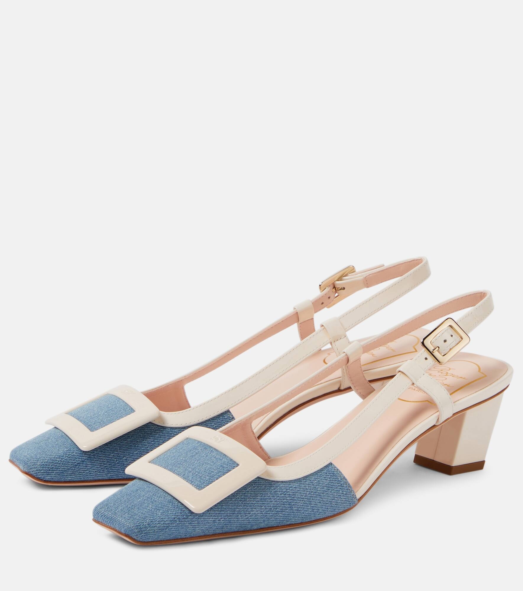 Belle Vivier 45 slingback pumps - 5