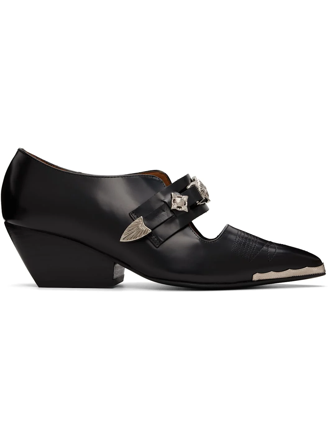 Black AJ1532 Polido Heels - 1