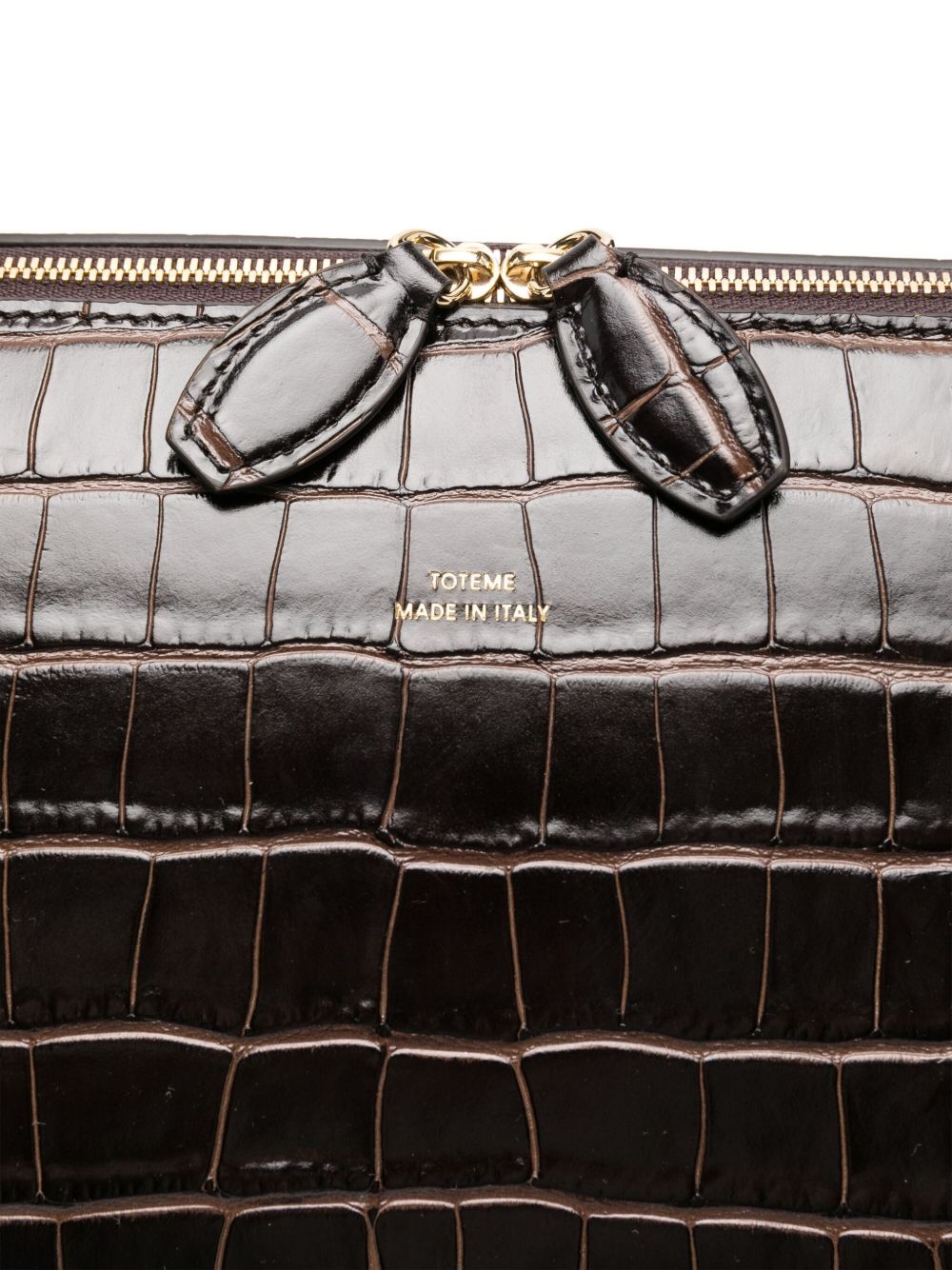 crocodile-embossed tote bag - 3