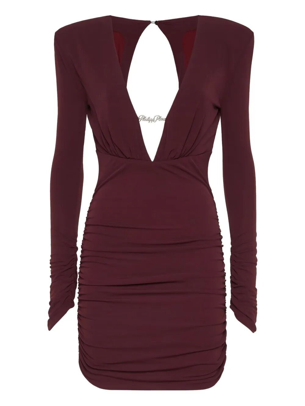 Long-Sleeved Mini Dress - 1