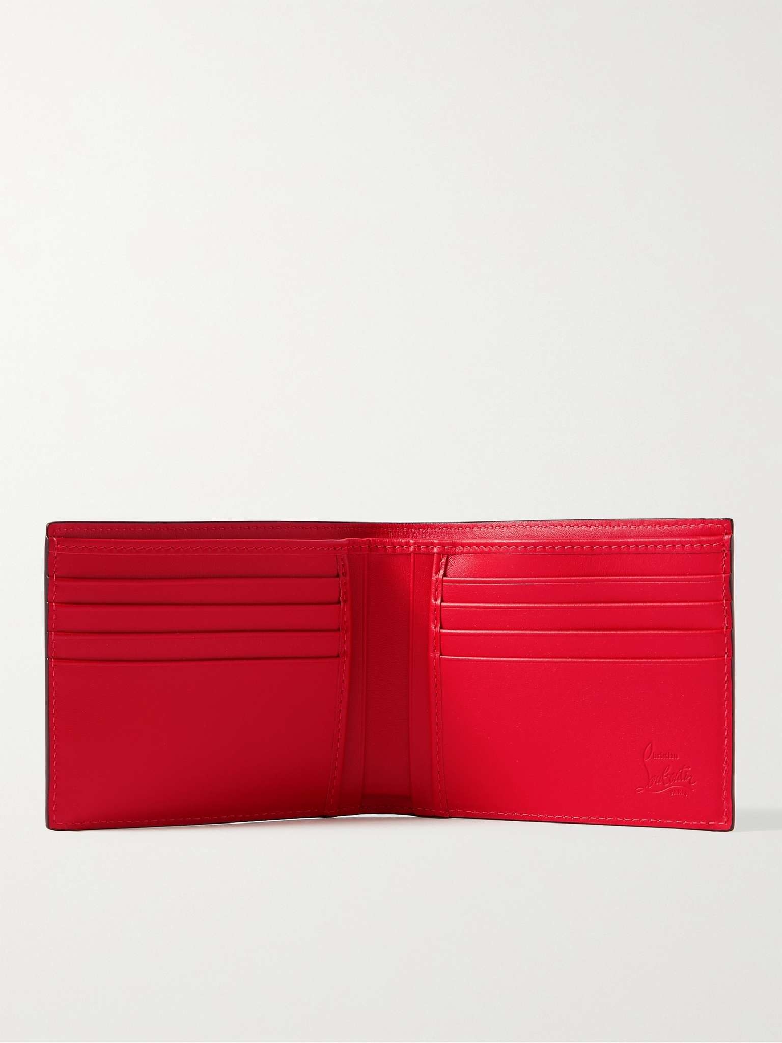 Croc-Effect Leather Billfold Wallet - 2