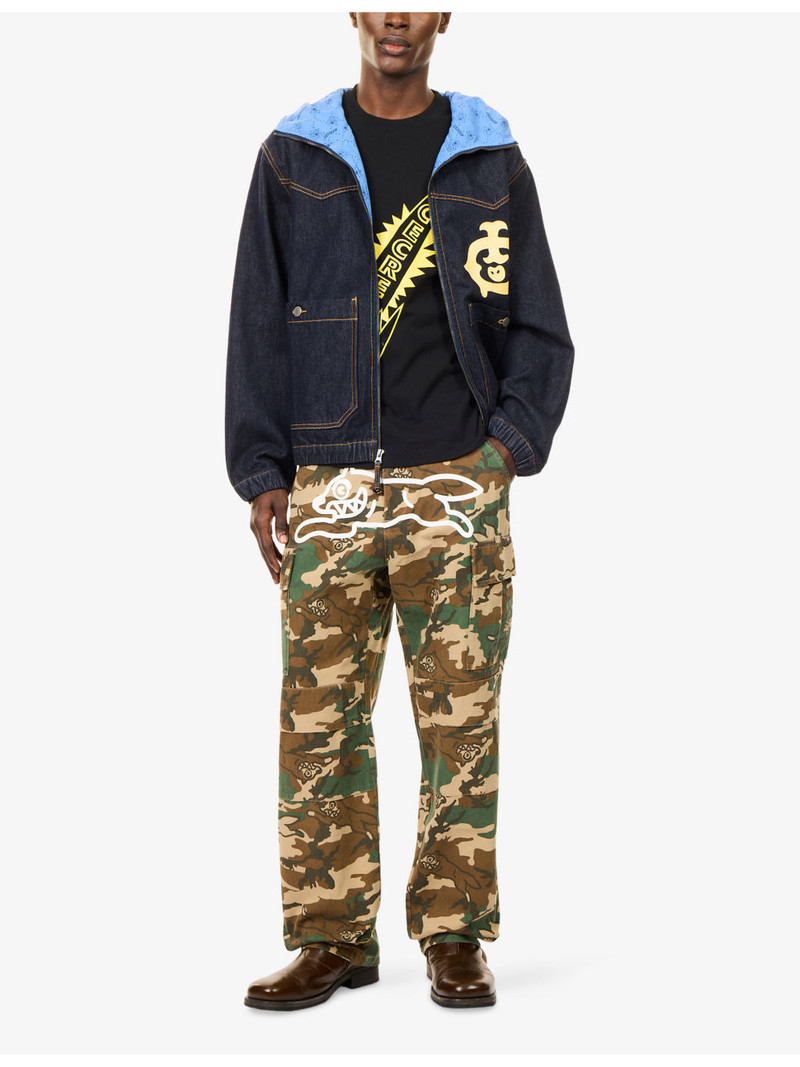 ICECREAM Western Logo-Print Denim Jacket outlook