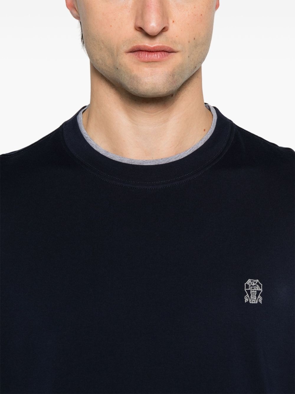 layered-effect T-shirt - 4