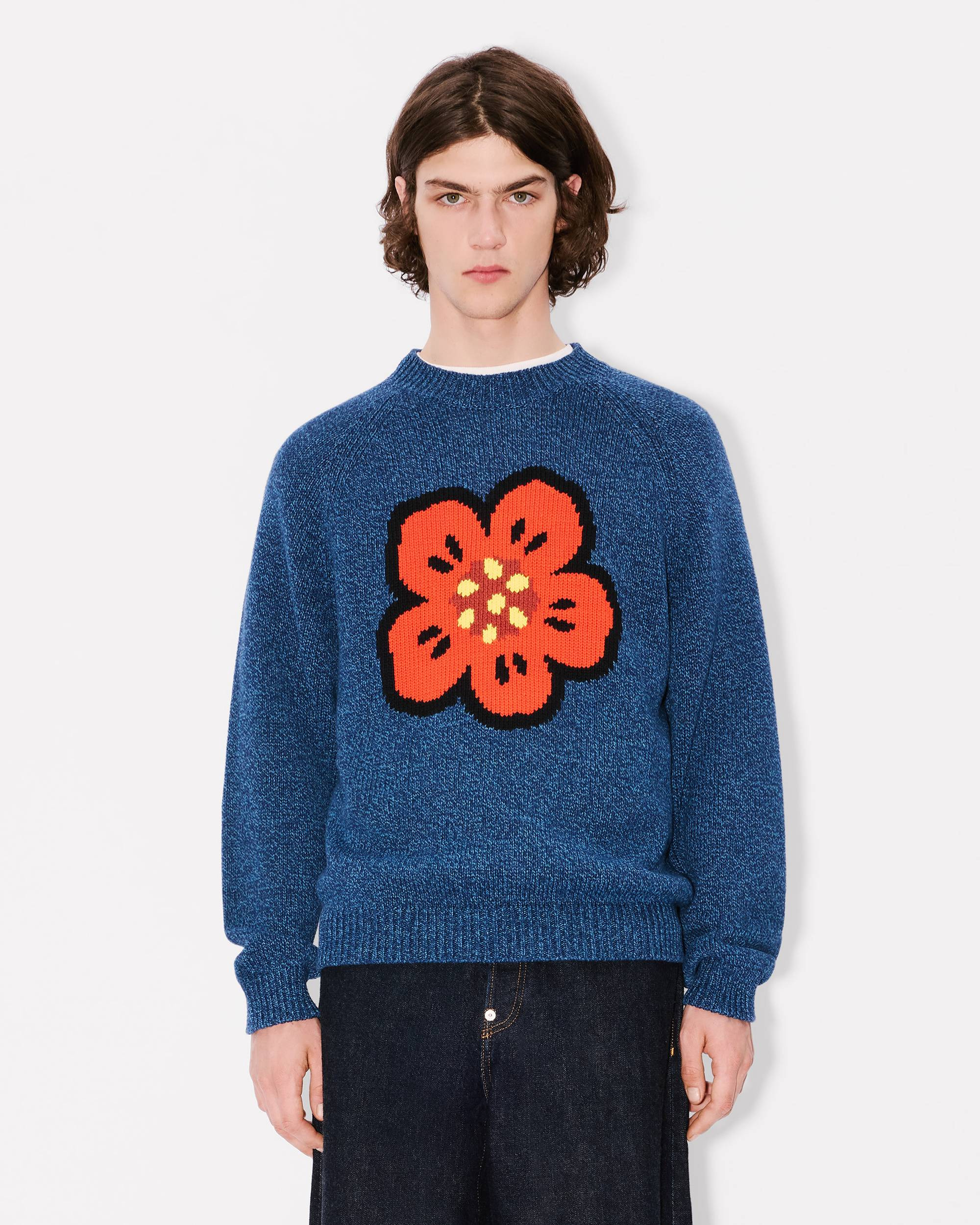 'Boke Flower' jumper in cotton wool - 3
