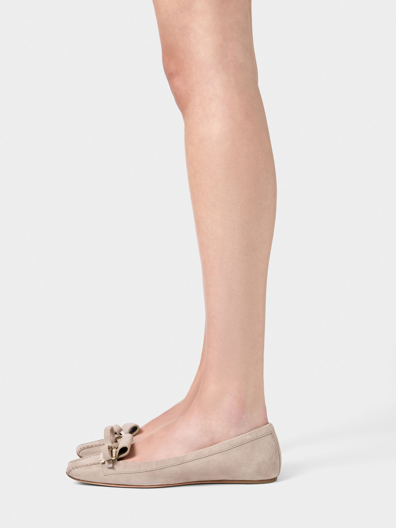 Roger Vivier Trompette Ballerinas in suede outlook