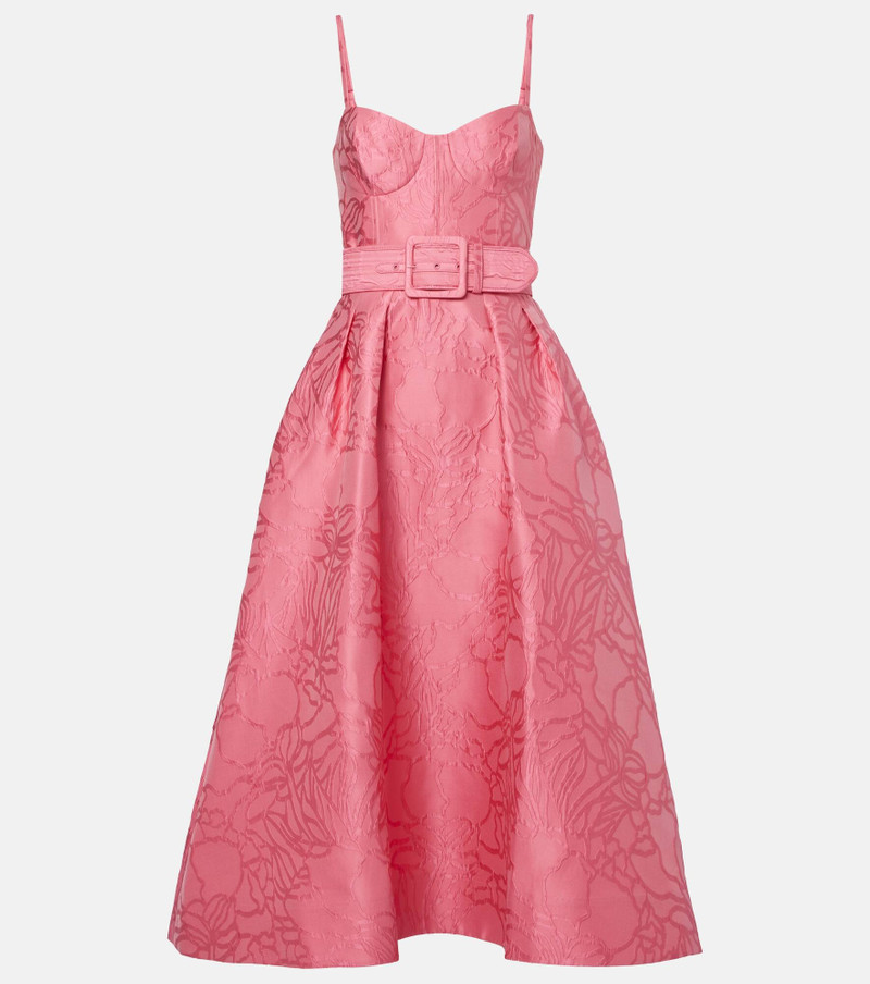 Petra floral jacquard cocktail dress 1