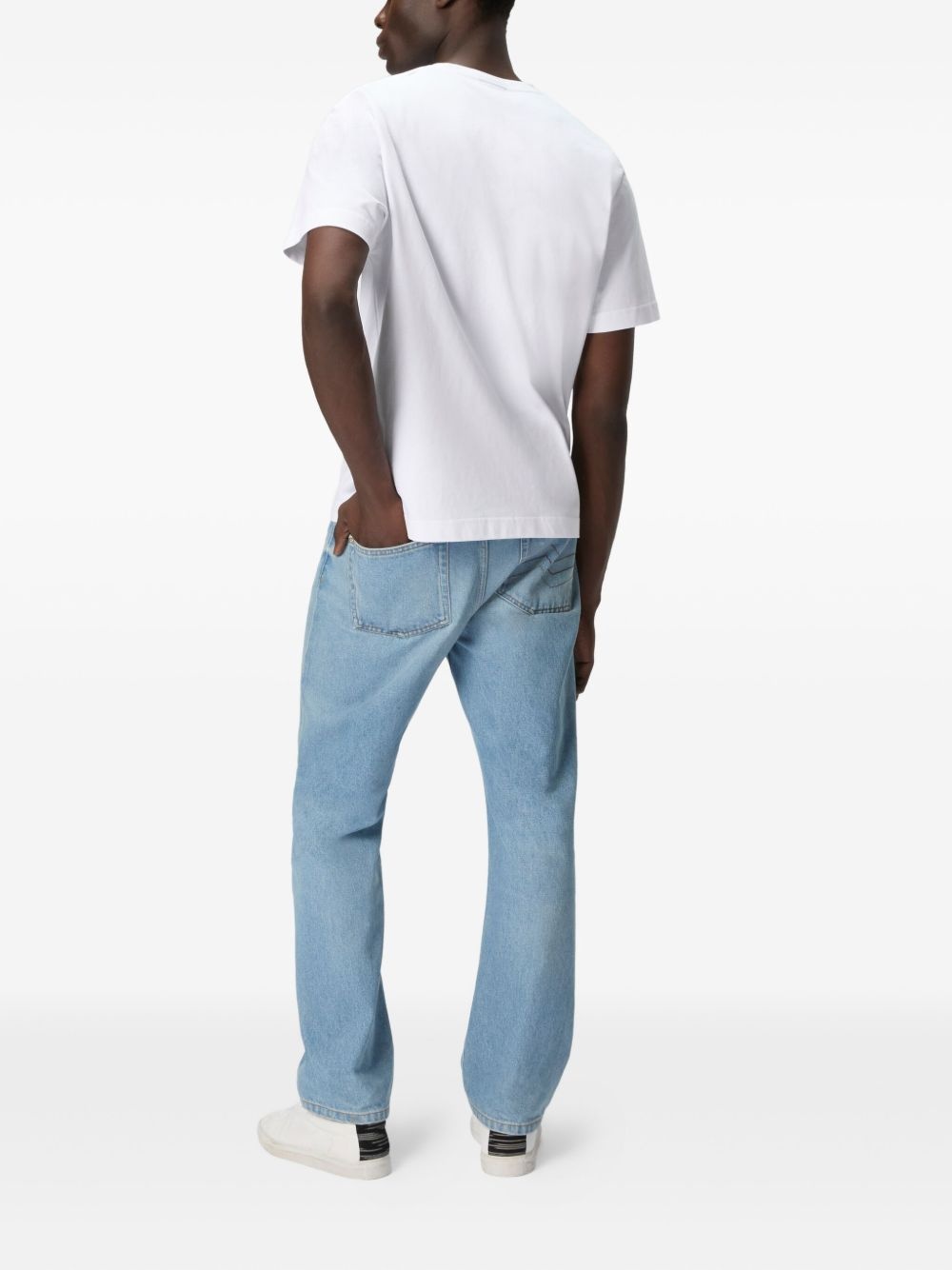 logo-embroidered T-shirt - 3