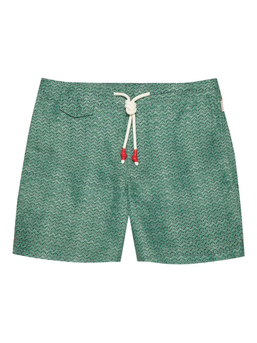 wave-pattern swim shorts - 1