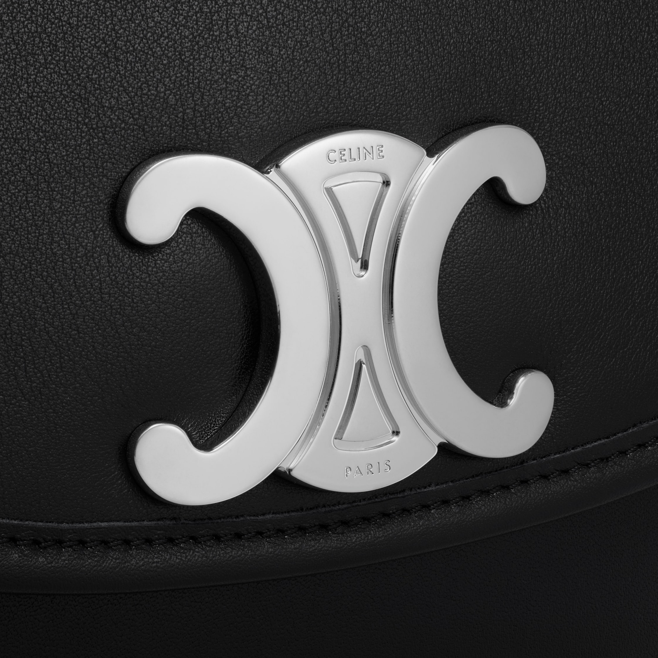 MEDIUM BESACE TRIOMPHE in SUPPLE NATURAL CALFSKIN - 5