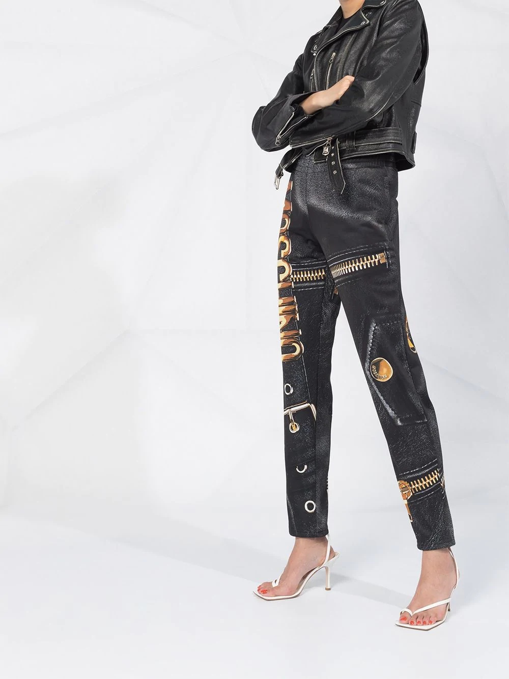 graphic print track pants - 4