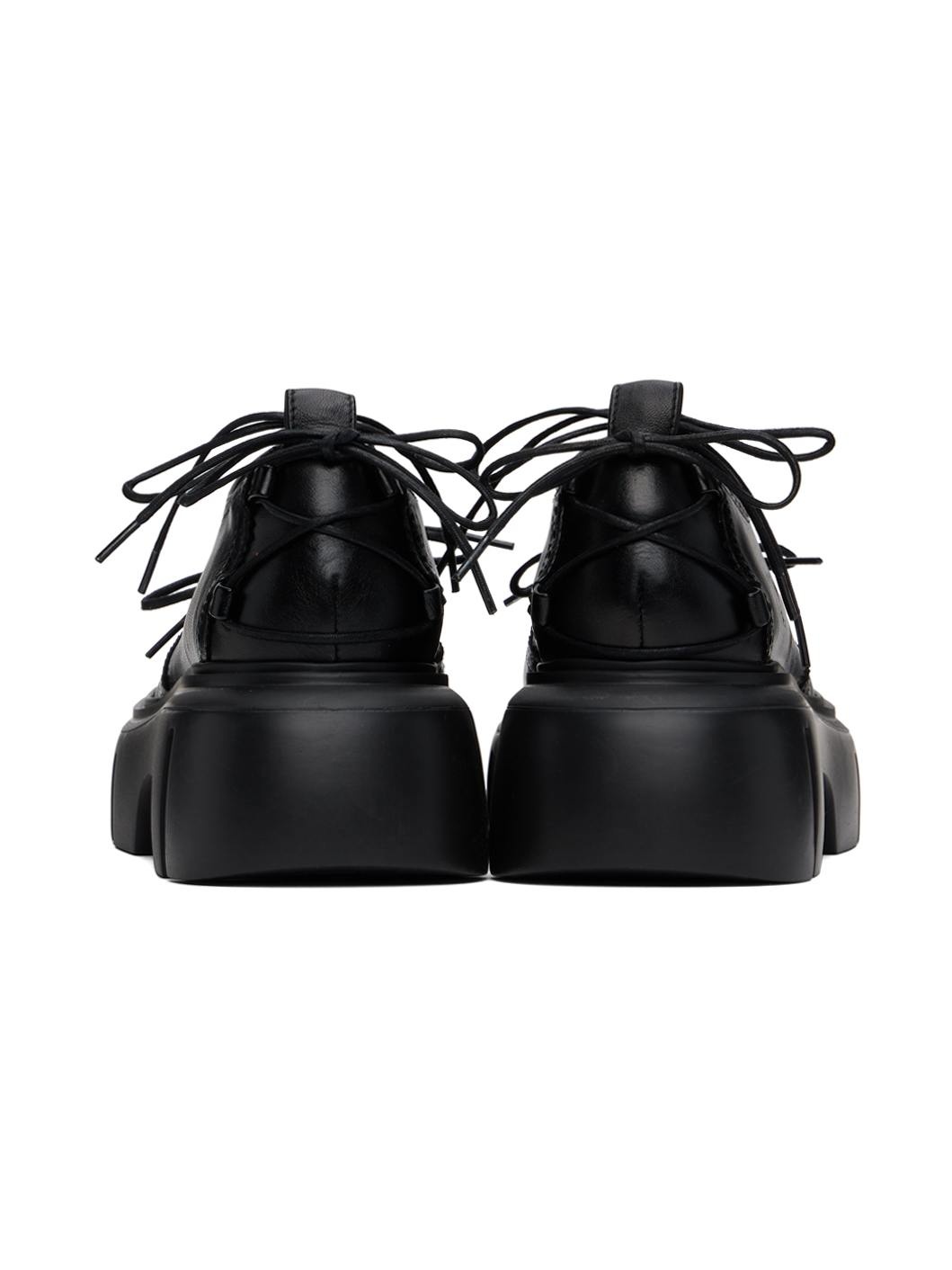 Black Platform Ghillie Brogues - 2