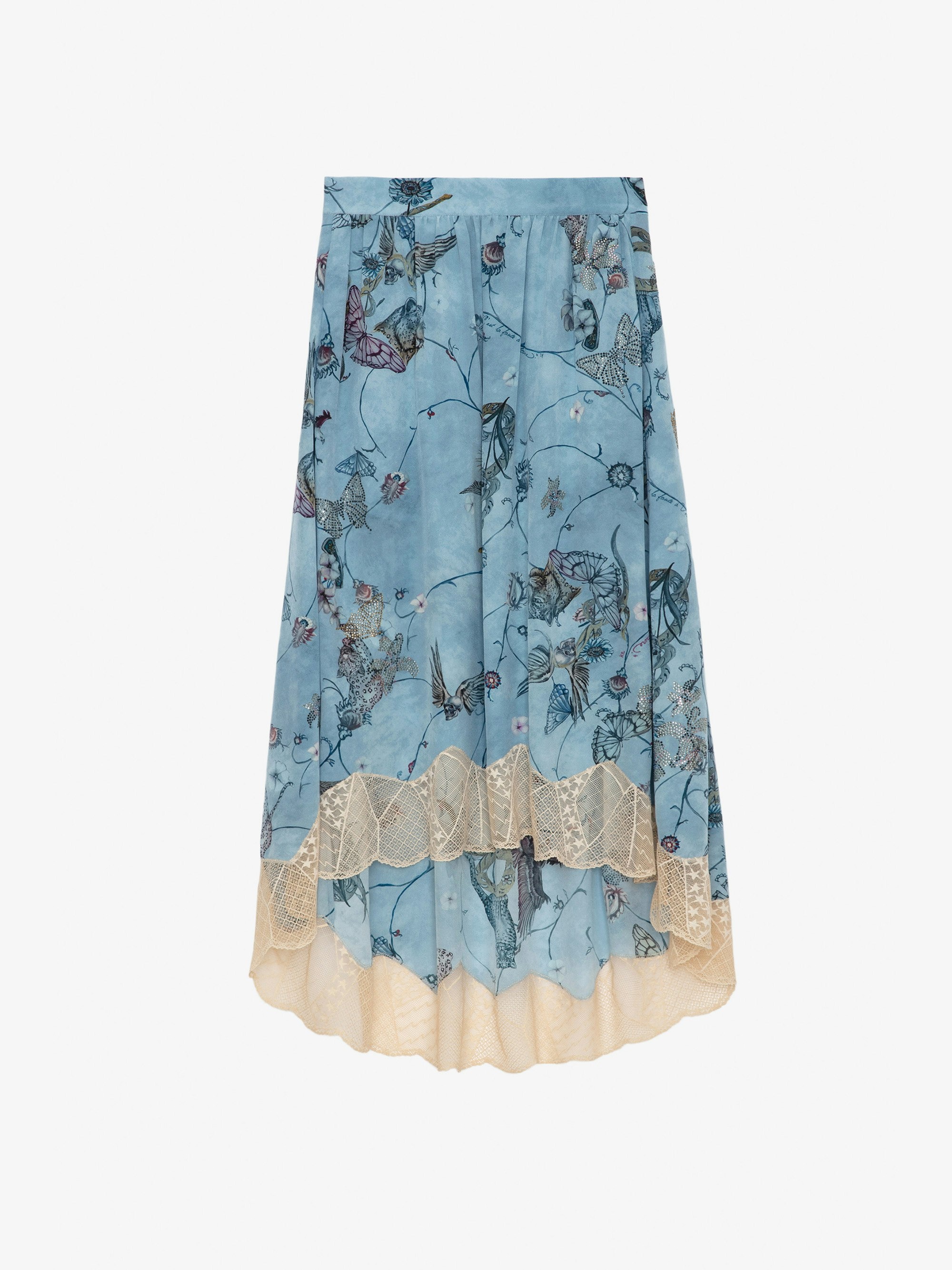 Joslin Diamanté Silk Skirt - 1