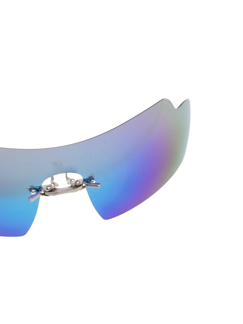 oversize mirrored-lenses sunglasses - 2