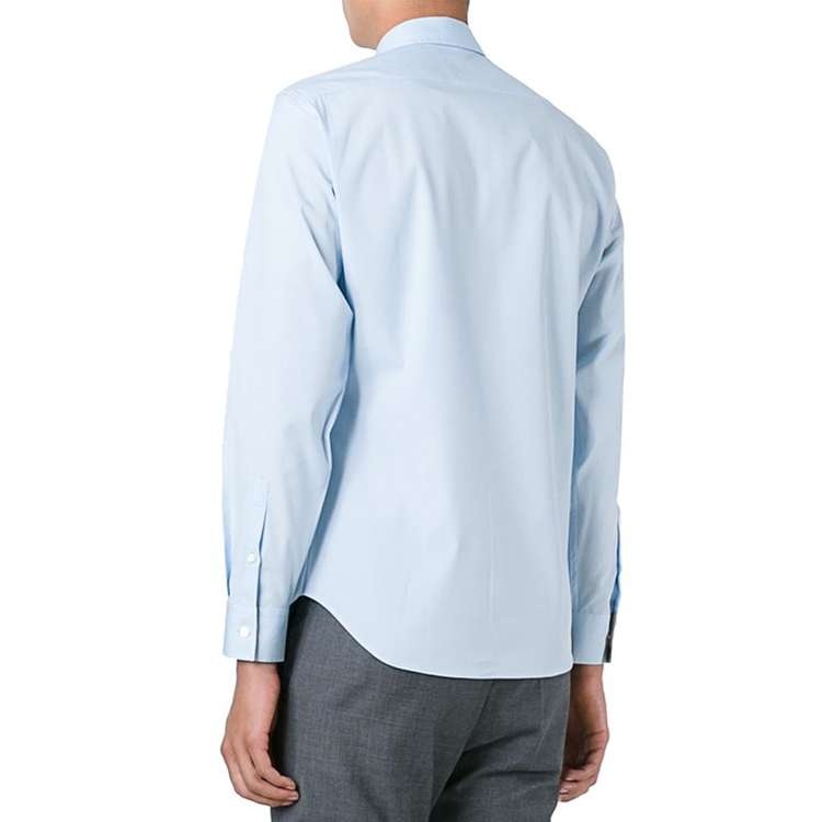 Men's Burberry Cotton Classic Long Sleeves Shirt Blue 39911601 - 6