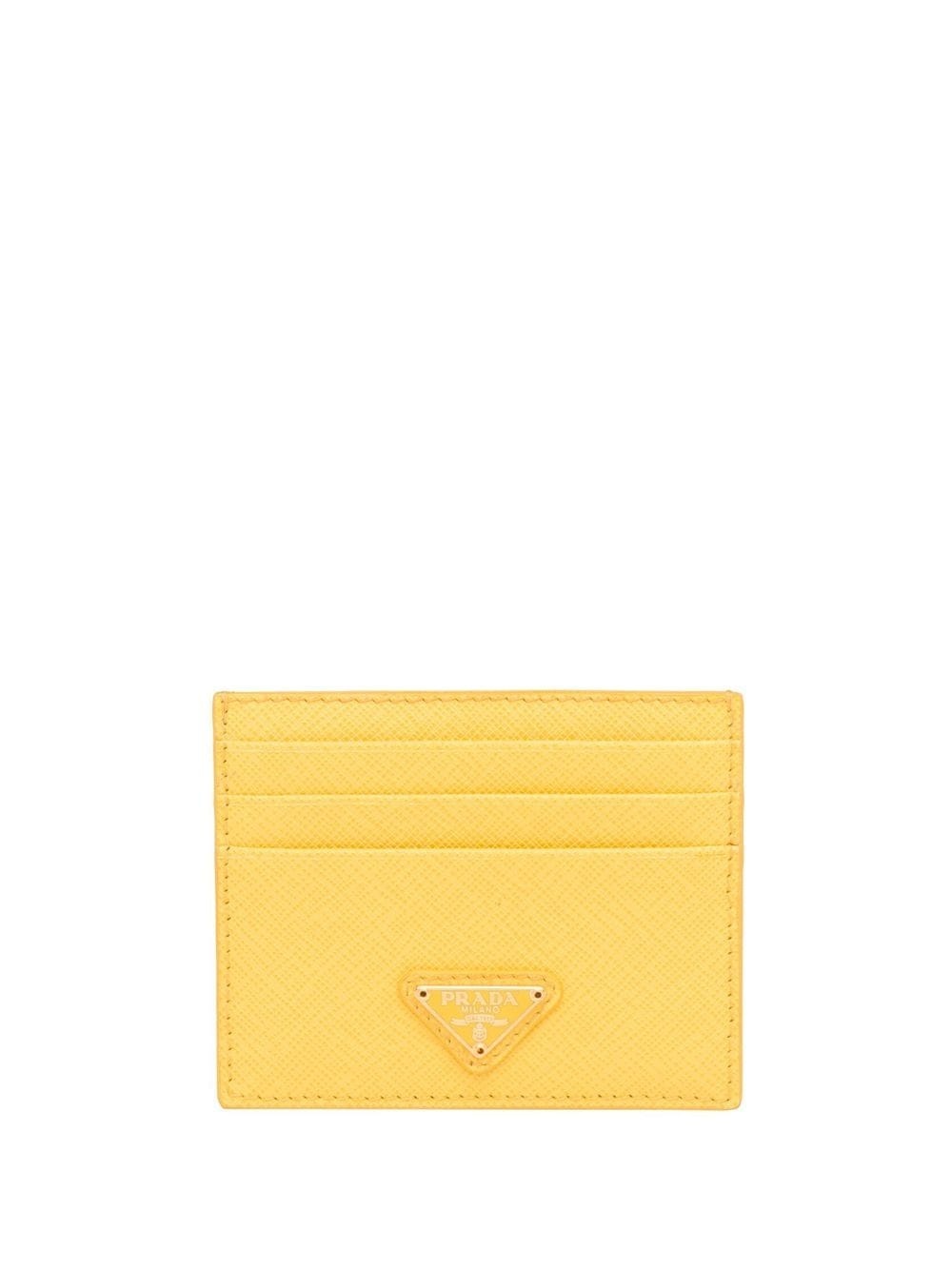 triangle-logo leather cardholder - 1