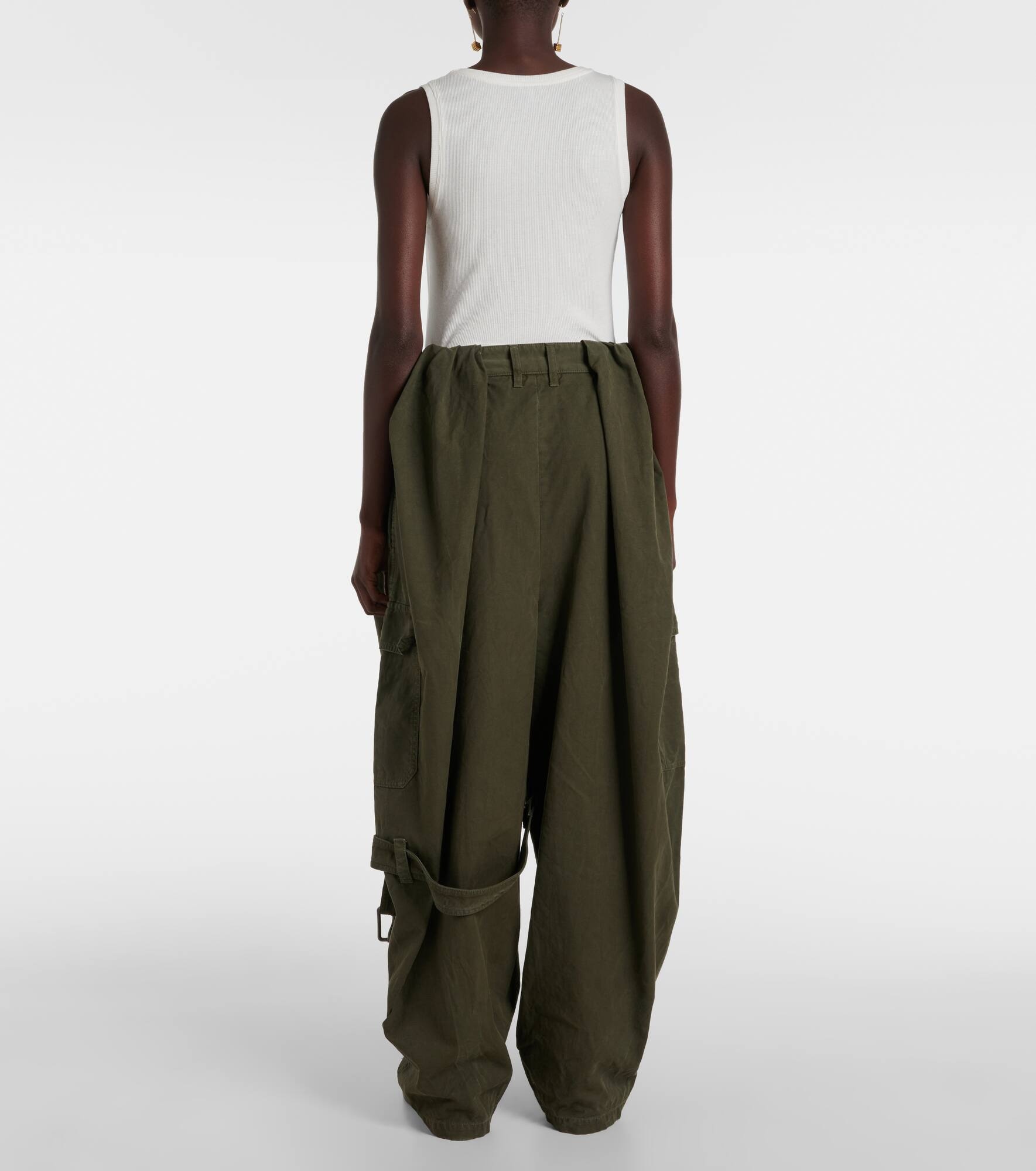Cotton cargo pants - 3