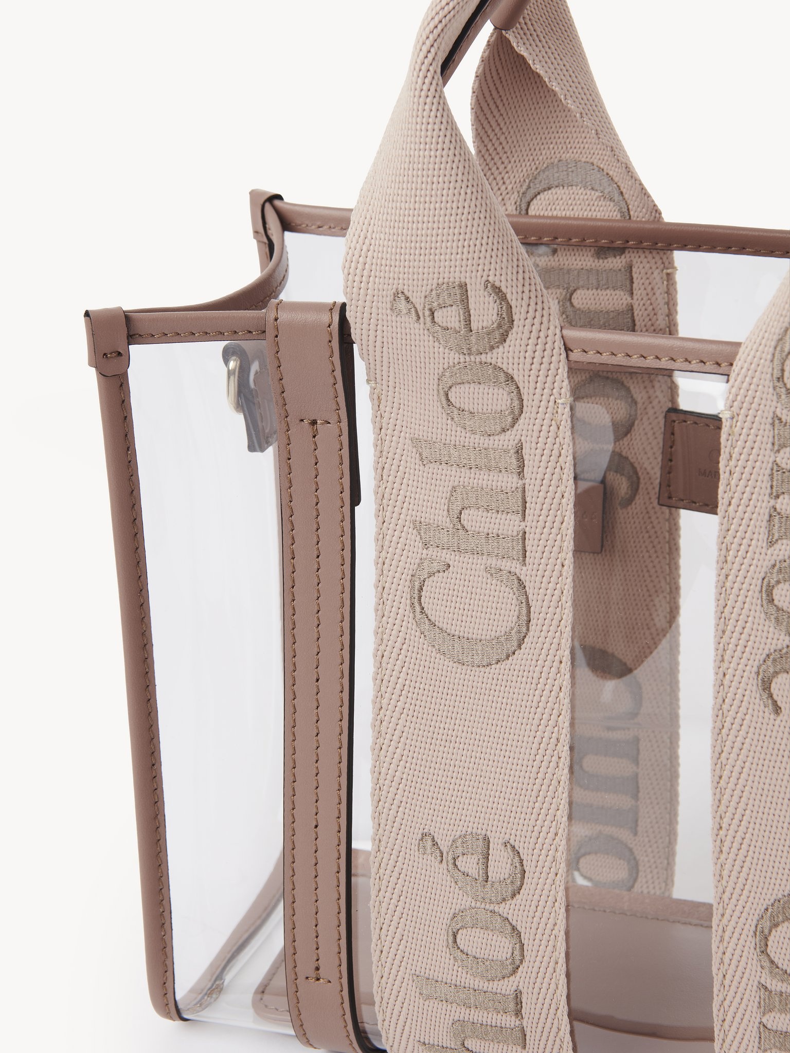 SMALL WOODY TOTE BAG IN JELLY & LEATHER - 6