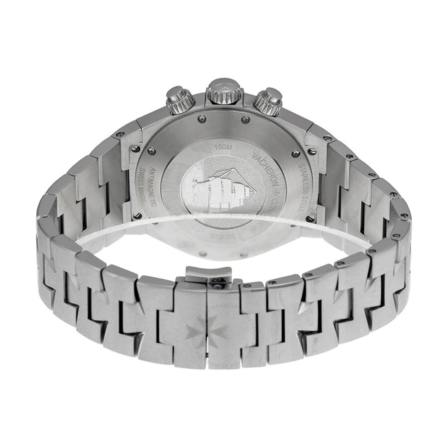 Pre-owned Vacheron Constantin Overseas Chronograph Silver Dial Men's Watch 49150/B01A-9095 - 3