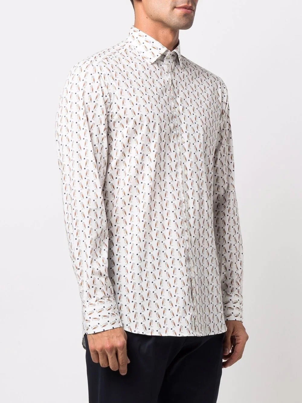 graphic-print long-sleeve shirt - 3