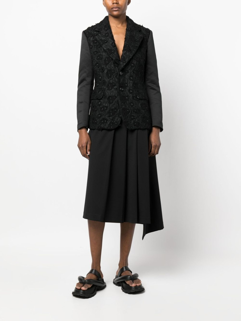 Comme Des Garçons embroidered single-breasted blazer outlook