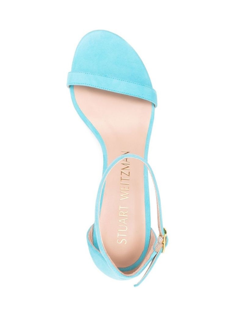 90mm heeled suede sandals - 7