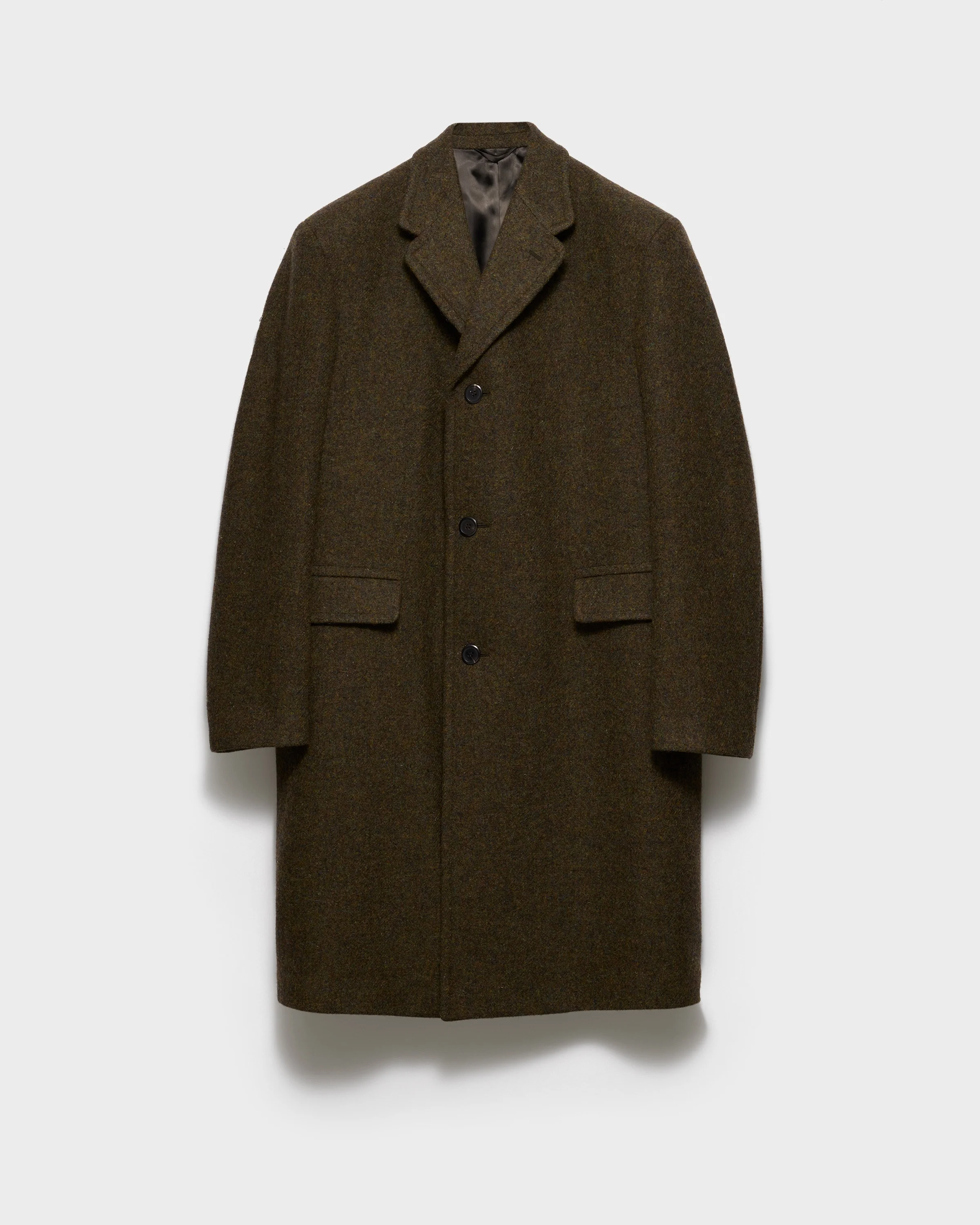 Single-breasted wool coat - 1