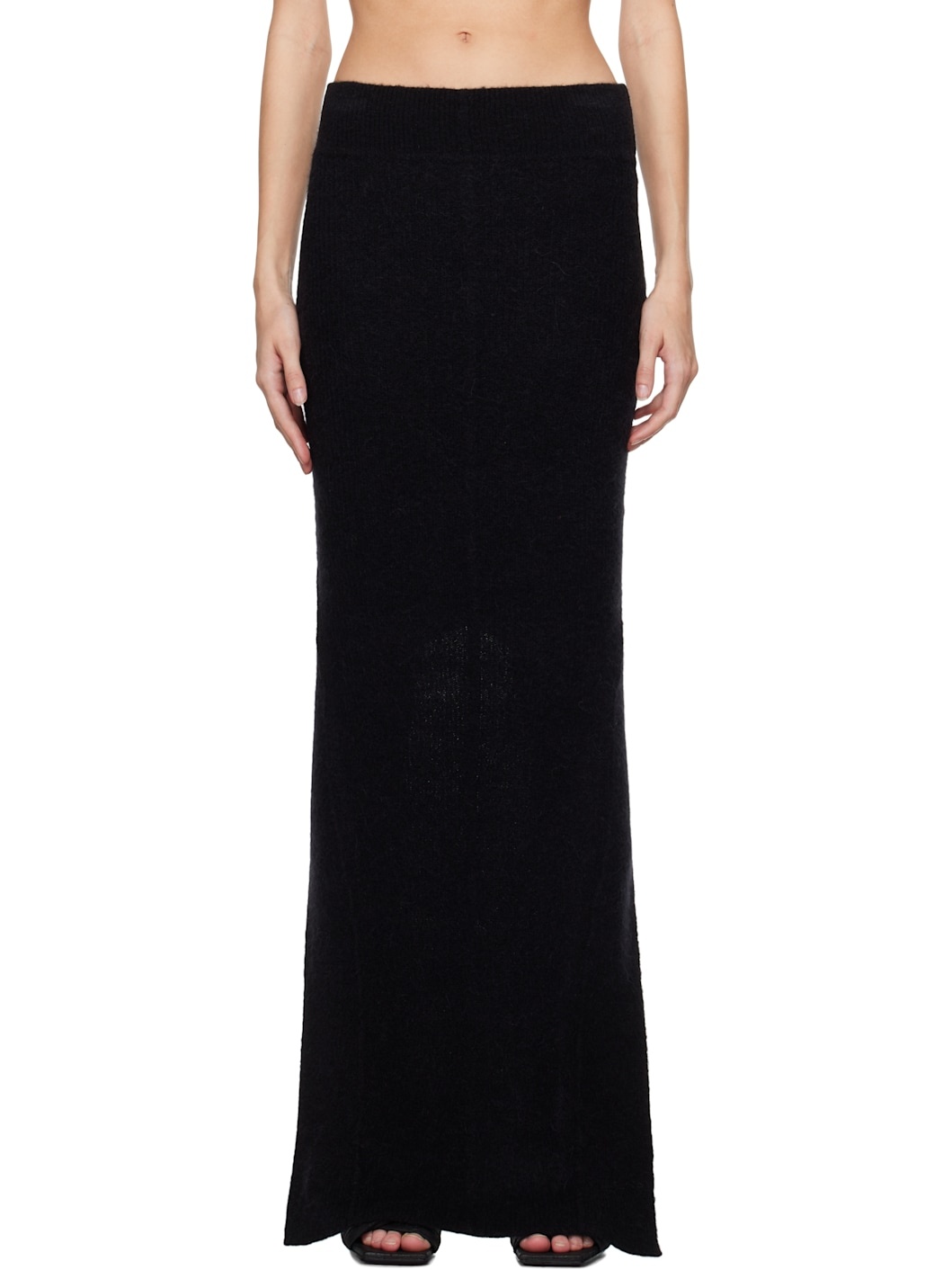 Black Porterville Pillar Maxi Skirt - 1