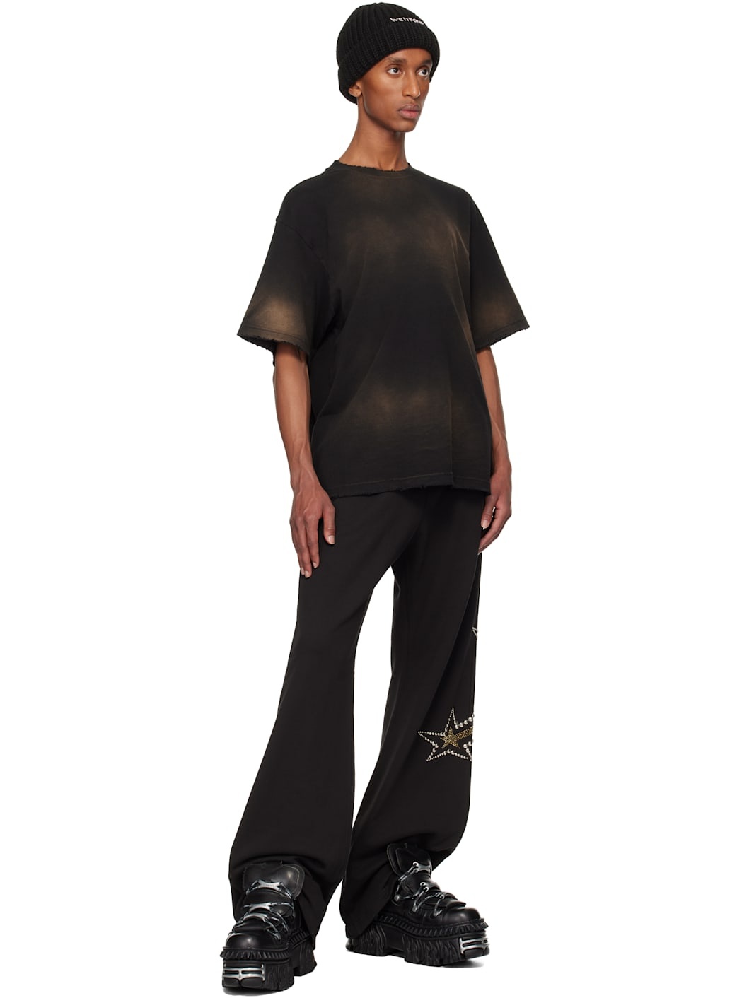 Black Standard Logo Washed T-shirt - 4
