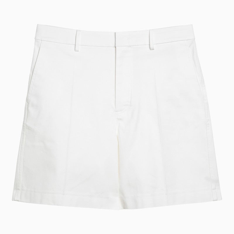 Valentino Ivory Cotton Bermuda Shorts Men - 1